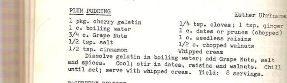 grape nuts in jello