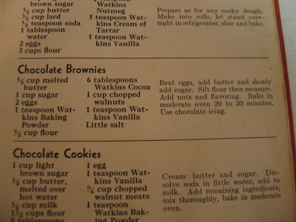 Watkins Chocolate Brownies